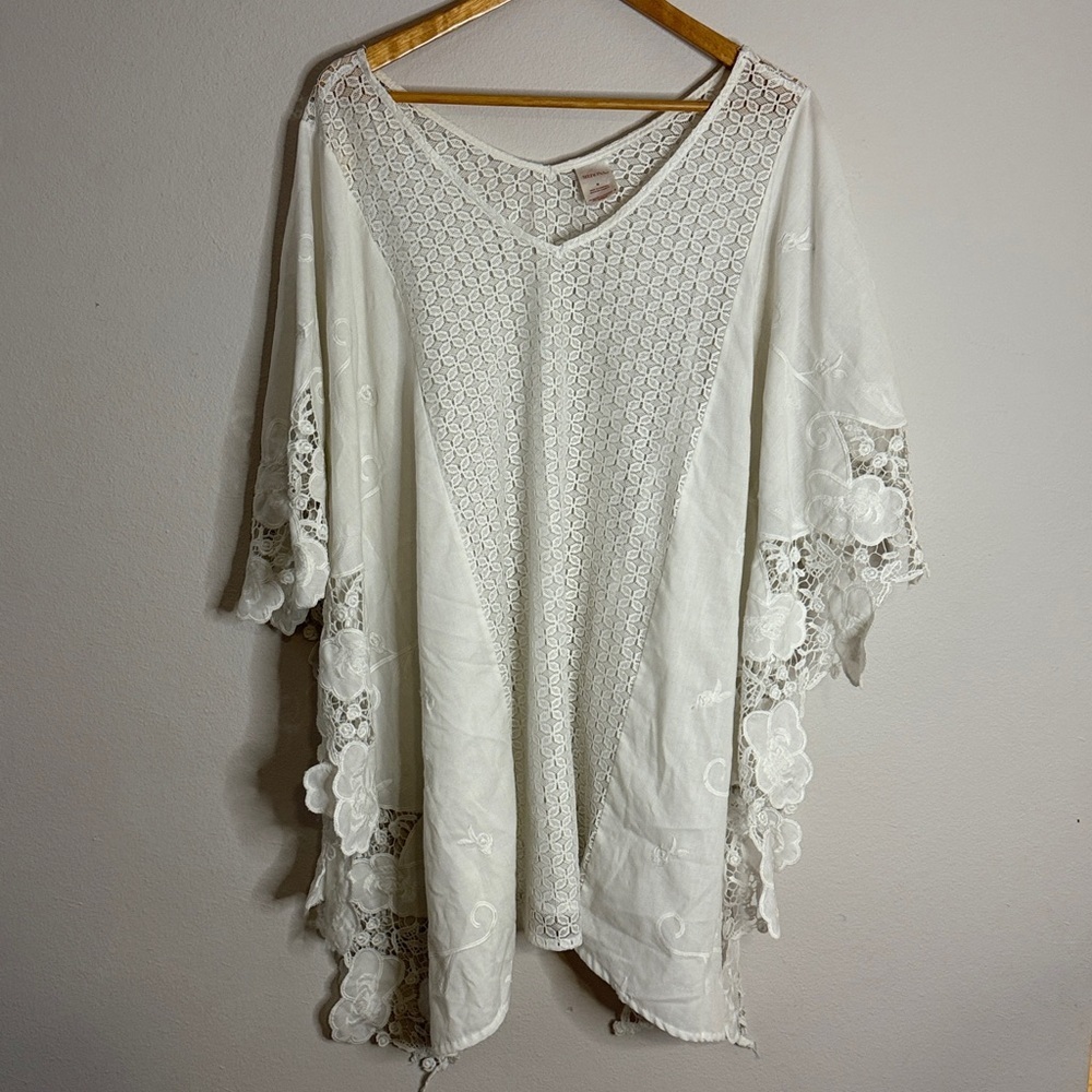 Merona White Lace Swim Coverup